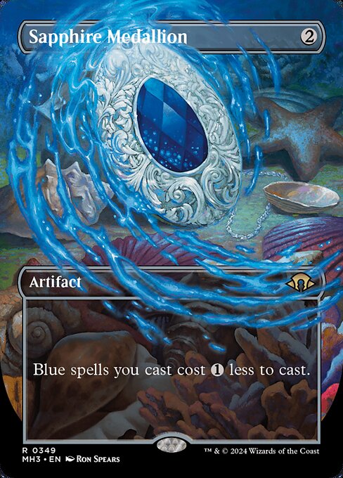 naokuroshop MTG [MH3][0349][茶][R][EN][サファイアの大メダル/Sapphire Medallion]（foil） NM