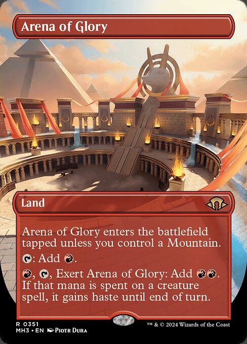 naokuroshop MTG [MH3][0351][土地][R][EN][栄光の闘技場/Arena of Glory]（foil） NM