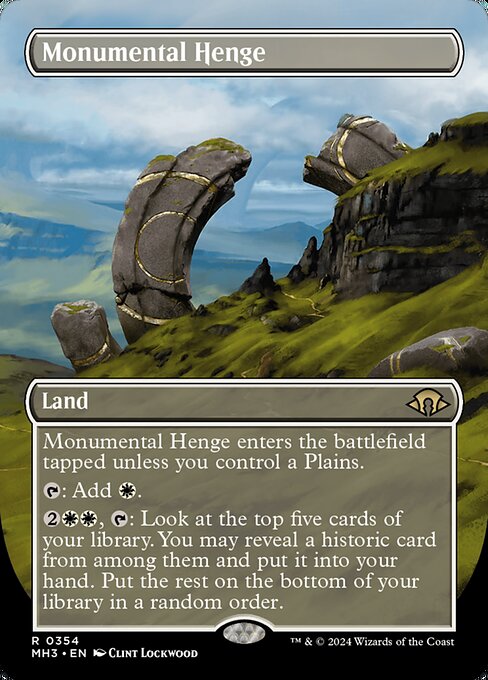 naokuroshop MTG [MH3][0354][土地][R][EN][記念碑的列石/Monumental Henge]（foil） NM