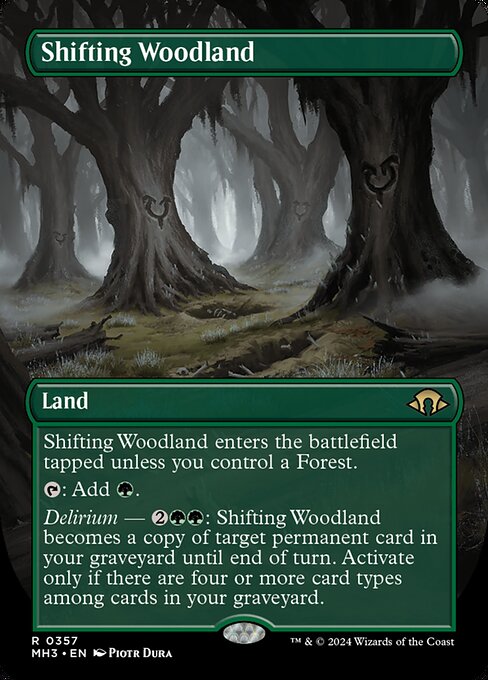 naokuroshop MTG [MH3][0357][土地][R][EN][変容する森林/Shifting Woodland]（foil） NM