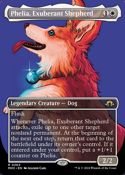 naokuroshop MTG [MH3][0364][白][R][EN][溌剌の牧羊犬、フィリア/Phelia, Exuberant Shepherd] NM