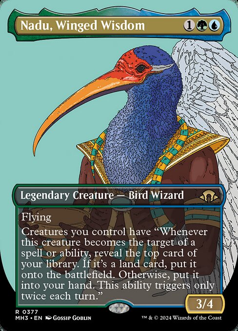 naokuroshop MTG [MH3][0377][多][R][EN][有翼の叡智、ナドゥ/Nadu, Winged Wisdom]（foil） NM