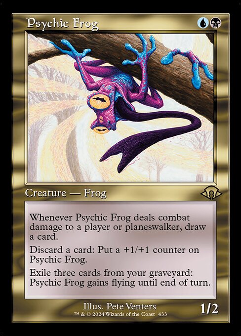 naokuroshop MTG [MH3][0433][多][R][EN][超能力蛙/Psychic Frog]（foil） NM