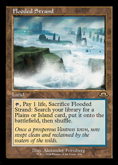 naokuroshop MTG [MH3][0436][土地][R][EN][溢れかえる岸辺/Flooded Strand] NM