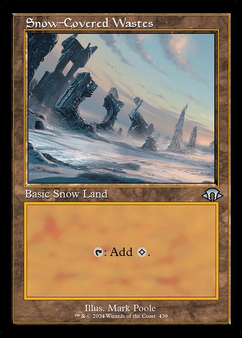 naokuroshop MTG [MH3][0439][土地][U][EN][冠雪の荒地/Snow-Covered Wastes]（foil） NM