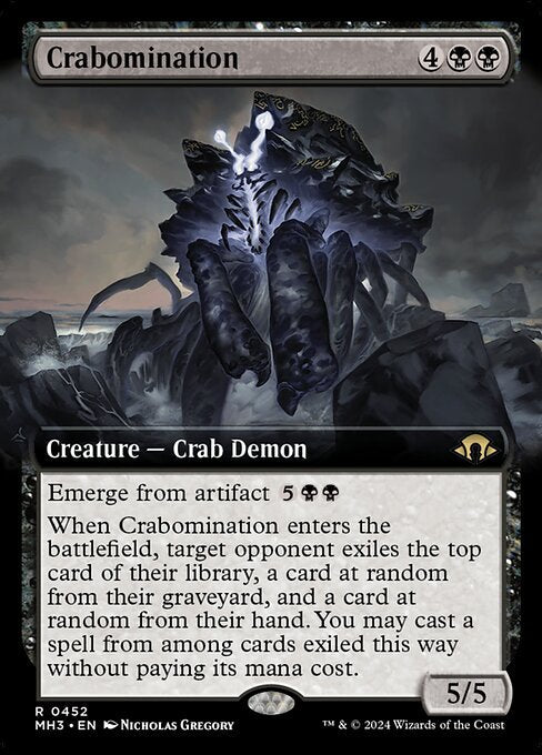 naokuroshop MTG [MH3][0452][黒][R][EN][忌まわしきカニ/Crabomination]（foil） NM