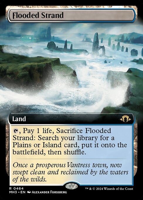 naokuroshop MTG [MH3][0464][土地][R][EN][溢れかえる岸辺/Flooded Strand] NM