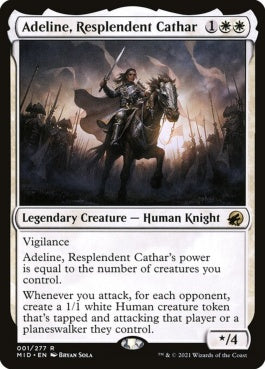 naokuroshop MTG [MID][001][白][R][EN][輝かしい聖戦士、エーデリン/Adeline, Resplendent Cathar] NM