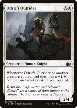 naokuroshop MTG [MID][029][白][U][EN][オドリックの先導/Odric's Outrider]（foil） NM