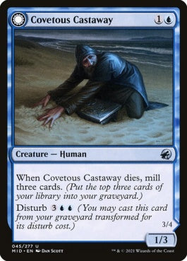 naokuroshop MTG [MID][045][青][U][EN][欲深き逃散者/Covetous Castaway]（foil） NM