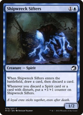 naokuroshop MTG [MID][074][青][C][EN][難破船の選別者/Shipwreck Sifters] NM