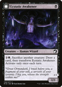 naokuroshop MTG [MID][100][黒][C][EN][有頂天の呼び覚ます者/Ecstatic Awakener] NM