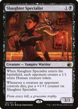 naokuroshop MTG [MID][122][黒][R][EN][殺戮の専門家/Slaughter Specialist]（foil） NM