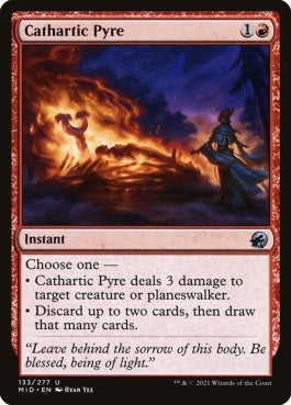 naokuroshop MTG [MID][133][赤][U][EN][安堵の火葬/Cathartic Pyre]（foil） NM