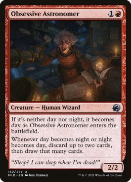 naokuroshop MTG [MID][152][赤][U][EN][偏執的な天文学者/Obsessive Astronomer]（foil） NM