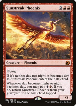 naokuroshop MTG [MID][162][赤][M][EN][太陽筋のフェニックス/Sunstreak Phoenix]（foil） NM