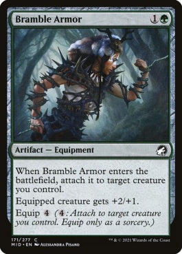 naokuroshop MTG [MID][171][緑][C][EN][棘茨の鎧/Bramble Armor] NM