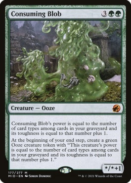 naokuroshop MTG [MID][177][緑][M][EN][消化の泥塊/Consuming Blob]（foil） NM