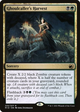 naokuroshop MTG [MID][225][多][R][EN][グール呼びの収穫/Ghoulcaller's Harvest]（foil） NM