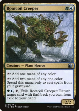 naokuroshop MTG [MID][238][多][U][EN][根のとぐろの忍び寄るもの/Rootcoil Creeper] NM