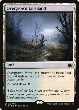 naokuroshop MTG [MID][265][土地][R][EN][草茂る農地/Overgrown Farmland]（foil） NM