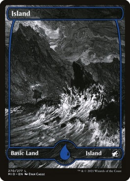 naokuroshop MTG [MID][270][土地][C][EN][島/Island]（foil） NM