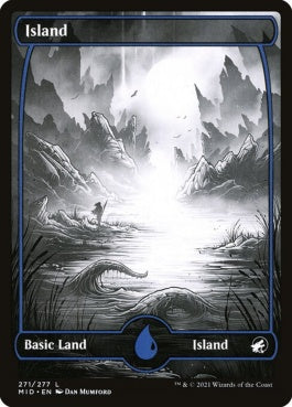 naokuroshop MTG [MID][271][土地][C][EN][島/Island]（foil） NM