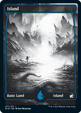 naokuroshop MTG [MID][271][土地][C][JP][島/Island]（foil） NM