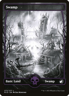 naokuroshop MTG [MID][273][土地][C][EN][沼/Swamp]（foil） NM