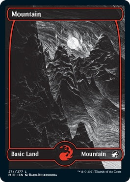 naokuroshop MTG [MID][274][土地][C][JP][山/Mountain]（foil） NM