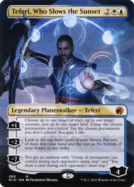 naokuroshop MTG [MID][280][多][M][EN][日没を遅らせる者、テフェリー/Teferi, Who Slows the Sunset]（foil） NM