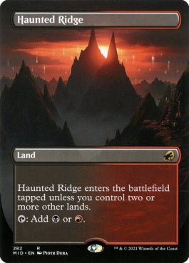 naokuroshop MTG [MID][282][土地][R][EN][憑依された峰/Haunted Ridge] NM