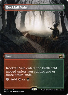 naokuroshop MTG [MID][284][土地][R][EN][落石の谷間/Rockfall Vale] NM