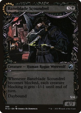 naokuroshop MTG [MID][289][黒][U][EN][破滅刃の悪漢/Baneblade Scoundrel]（foil） NM