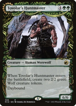 naokuroshop MTG [MID][306][緑][R][EN][トヴォラーの猟匠/Tovolar's Huntmaster]（foil） NM