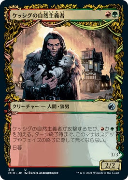 naokuroshop MTG [MID][310][多][U][JP][ケッシグの自然主義者/Kessig Naturalist]（foil） NM