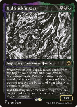 naokuroshop MTG [MID][321][多][R][EN][年経た枝指/Old Stickfingers]（foil） NM