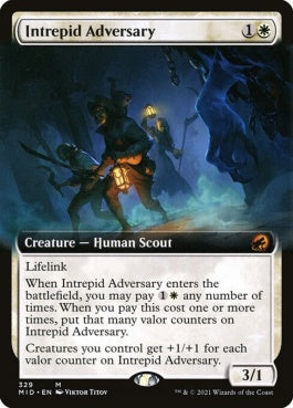 naokuroshop MTG [MID][329][白][M][EN][剛胆な敵対者/Intrepid Adversary]（foil） NM