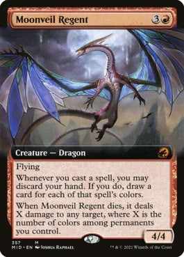 naokuroshop MTG [MID][357][赤][M][EN][月の帳の執政/Moonveil Regent]（foil） NM