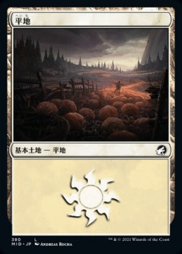 naokuroshop MTG [MID][380][土地][C][JP][平地/Plains] NM