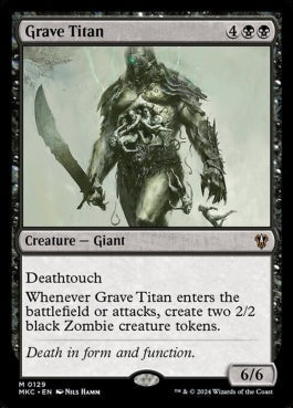 naokuroshop MTG [MKC][0129][黒][M][EN][墓所のタイタン/Grave Titan] NM