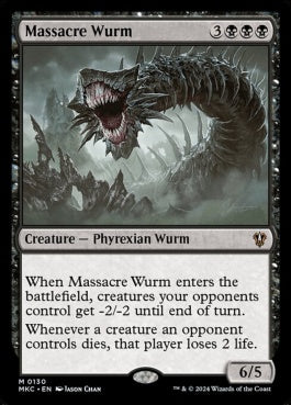 naokuroshop MTG [MKC][0130][黒][M][EN][虐殺のワーム/Massacre Wurm] NM