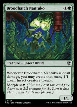 naokuroshop MTG [MKC][0167][緑][U][EN][大群を産むナントゥーコ/Broodhatch Nantuko] NM