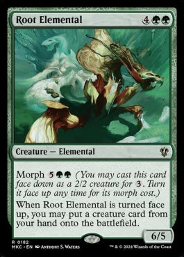 naokuroshop MTG [MKC][0182][緑][R][EN][根の精霊/Root Elemental] NM