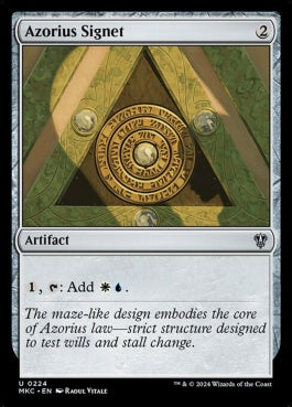 naokuroshop MTG [MKC][0224][茶][U][EN][アゾリウスの印鑑/Azorius Signet] NM