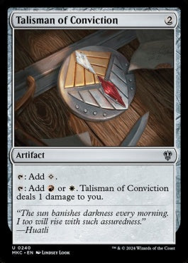 naokuroshop MTG [MKC][0240][茶][U][EN][確信のタリスマン/Talisman of Conviction] NM