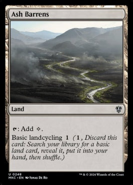 naokuroshop MTG [MKC][0248][土地][U][EN][灰のやせ地/Ash Barrens] NM