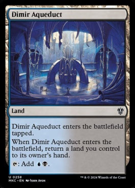 naokuroshop MTG [MKC][0258][土地][U][EN][ディミーアの水路/Dimir Aqueduct] NM