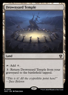 naokuroshop MTG [MKC][0259][土地][R][EN][溺墓の寺院/Drownyard Temple] NM