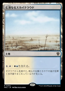 naokuroshop MTG [MKC][0294][土地][R][JP][広漠なるスカイクラウド/Skycloud Expanse] NM